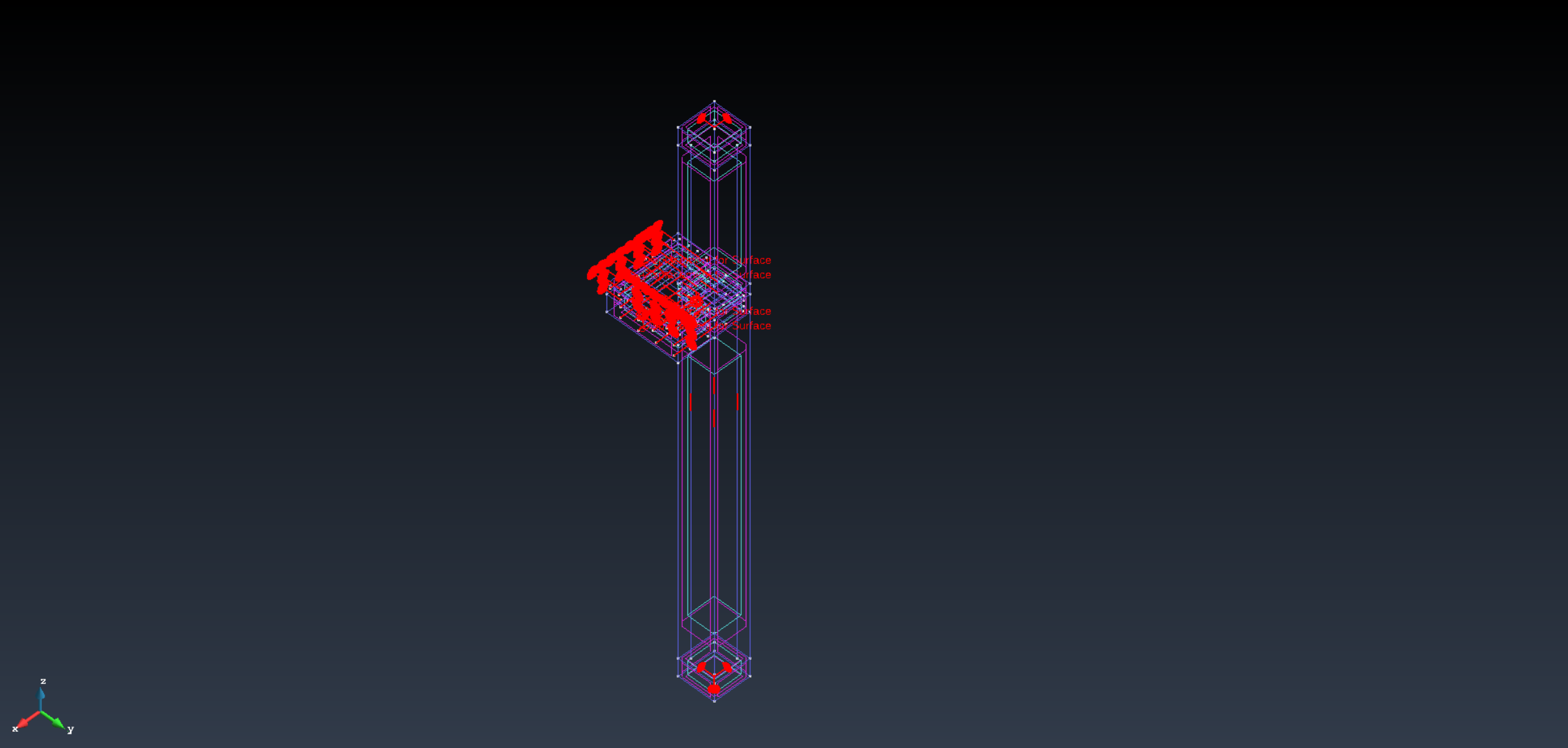 Three-dimensional nonlinear finite-element model of the strengthened corner-column joint